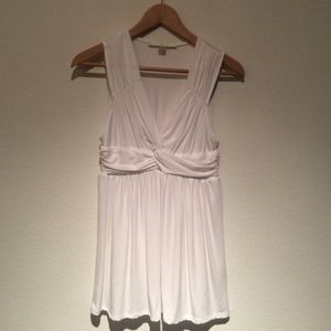 Boston Proper's White Tie Front Top