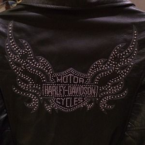 Harley Davidson Leather mid length Jacket