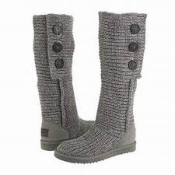Reduced....Tall gray UGG sweater boots.