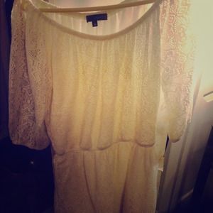Cute white long sleeve dress