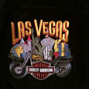 Black Suede Harley Davidson Jacket.