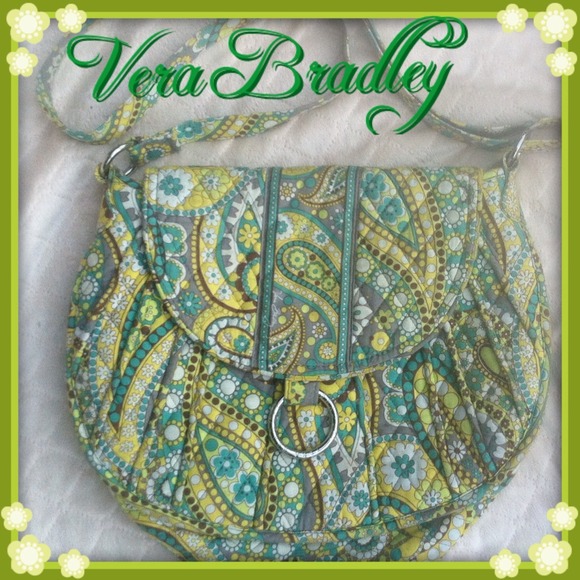 Vera Bradley Handbags - Vera Bradley Saddle Up in Lemon Parfait Crossbody