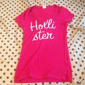 Pink hollister shirt