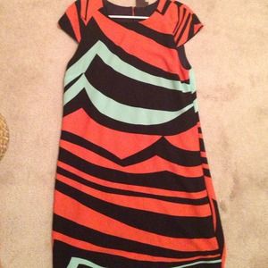 Striped dress and coral bundle