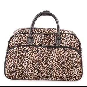 Allie.Jax Leopard Weekend Bag