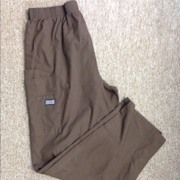 Brown scrub pants sz med