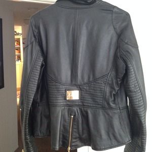 Black leather jacket