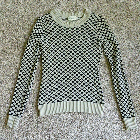 Forever 21 Sweaters - Forever 21 boutique black tan chain link sweater