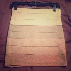 NWT striped glitter skirt