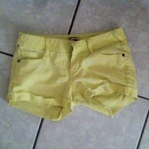 Yellow shorts