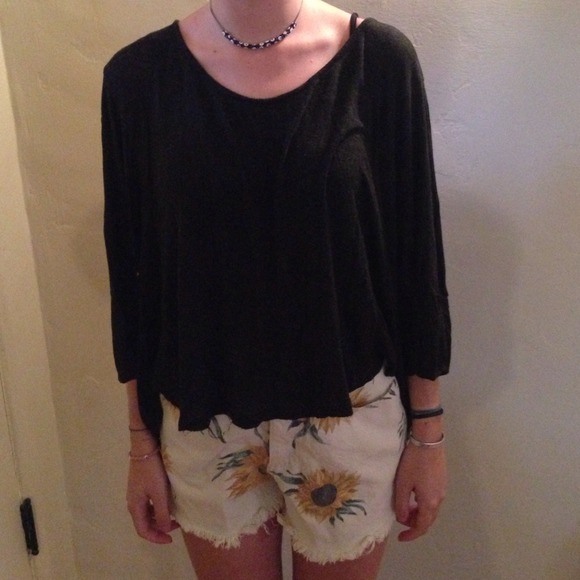 Grey Brandy Melville oversized shirt