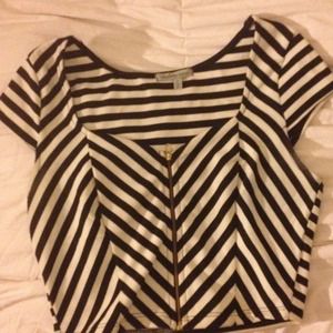 Chevron crop top