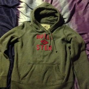 Grey pullover hoodie