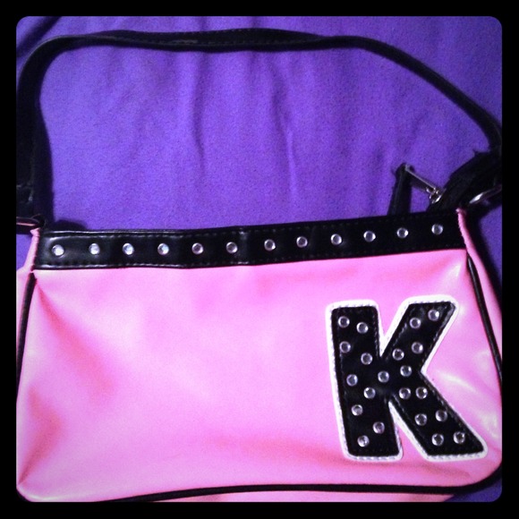 A pink little girl purse