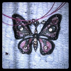 Butterfly fashion necklace