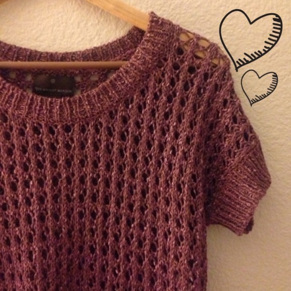 🚫SOLD🚫Dusty pink crochet top -- NWOT