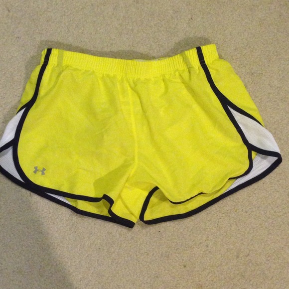 Under Armor Yellow and Purple Shorts EUC medium