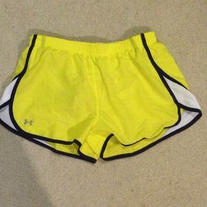 Under Armor Yellow and Purple Shorts EUC medium