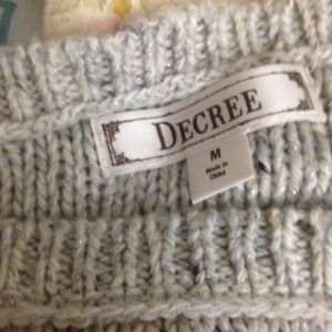 Thick high low sweater