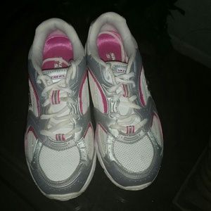 Skechers Pink Silver White size7