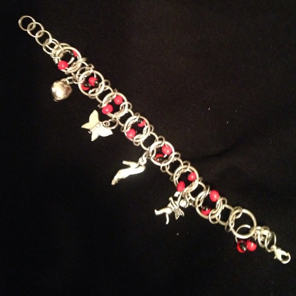 Huayruro silver bracelet with lucky charms 💞