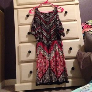 Cut-out Shoulder Dress