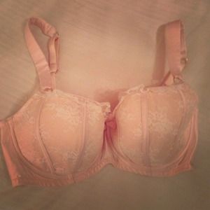 Pale Pink Lace Bra