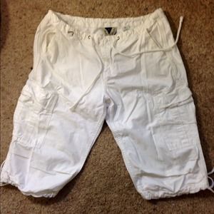 Lucky Brand White Cargo Shorts