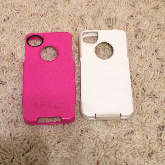 Pink and white otter box iPhone 4 or 4s case - Picture 2 of 4