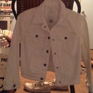 White Guess jean jacket