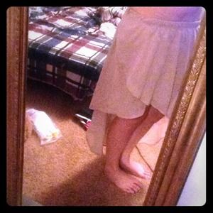 High low sheer skirt