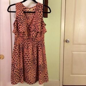 ya Los Angeles, Taj Mahal print salmon dress