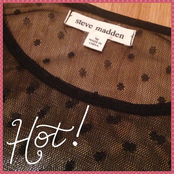 Steve Madden Tops - ❌Bundled❌Steve Lace-like Top w/Ruffled Sleeves