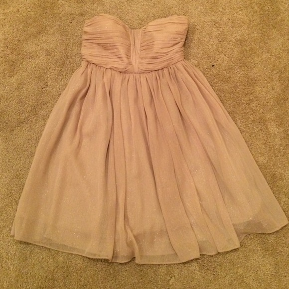 Nude baby doll dress
