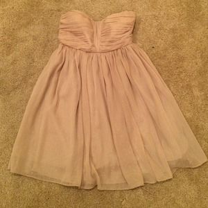 Nude baby doll dress