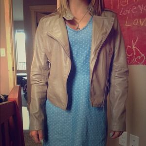 Brown/Beige Leather Jacket