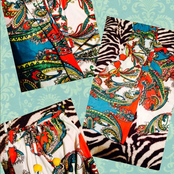 Trendy Paisley Pantsuit Romper