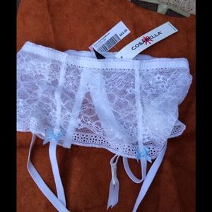 COSABELLA White Lace Garter Belt