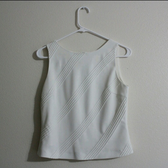 Tops - White sleeveless top
