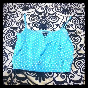 Wet Seal Baby Blue Crop Top Tank Sz. M
