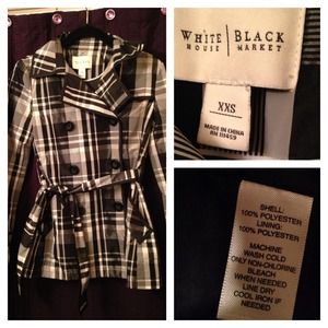 White House Black Market peacoat