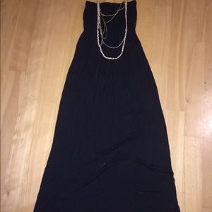 Black maxi dress