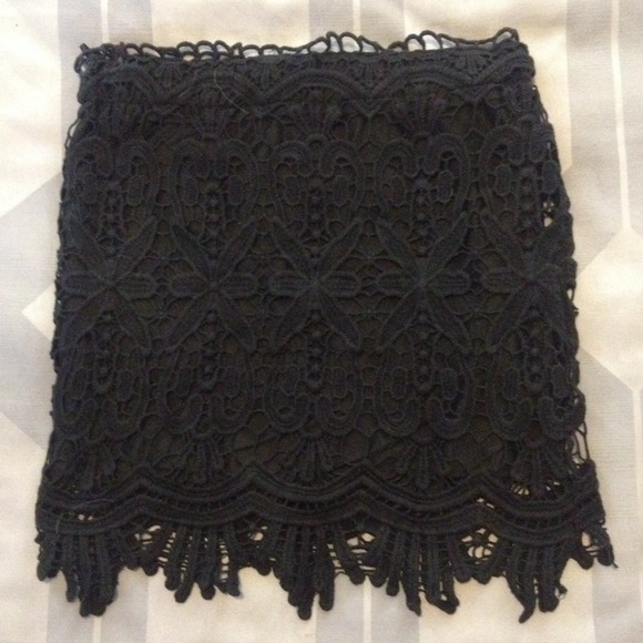 Black Lace Skirt