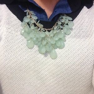 Mint statement necklace