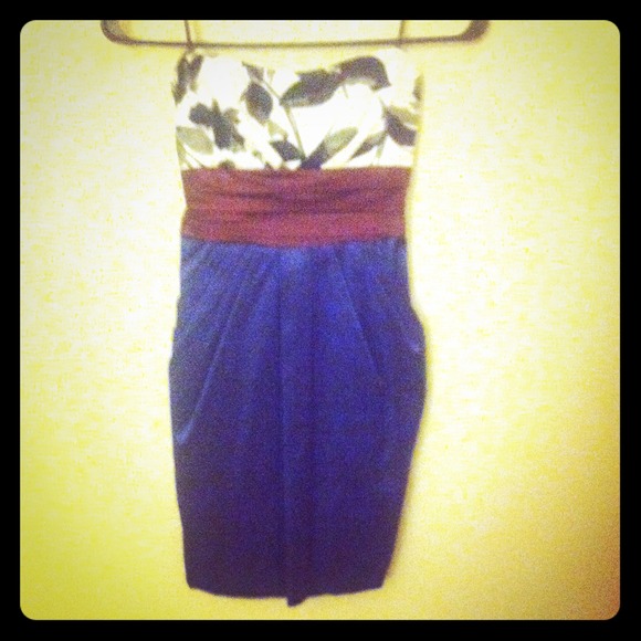 Strapless cocktail dress