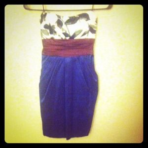 Strapless cocktail dress