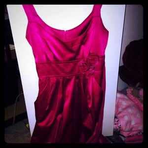 Pink dress! Only wore once!!!