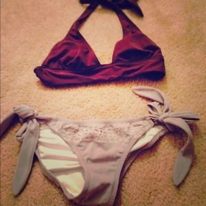 Purple and grey Victoria secrets bikini!