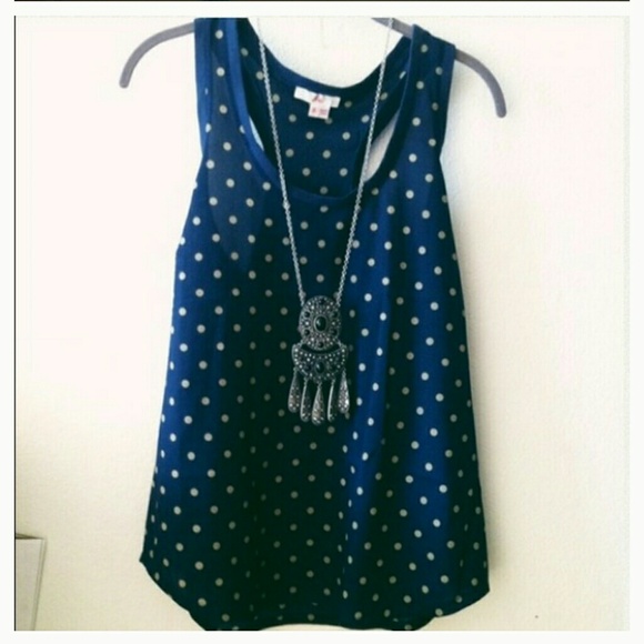 Polka dot tank top - Picture 2 of 2