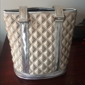 Mark Jacobs silver tote bag